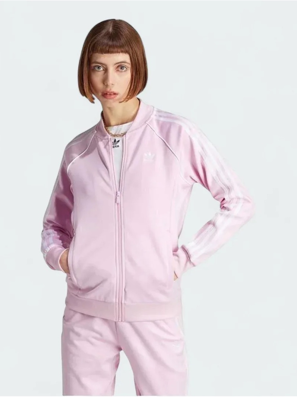 adidas Pink Women’s Bomber Track Jacket